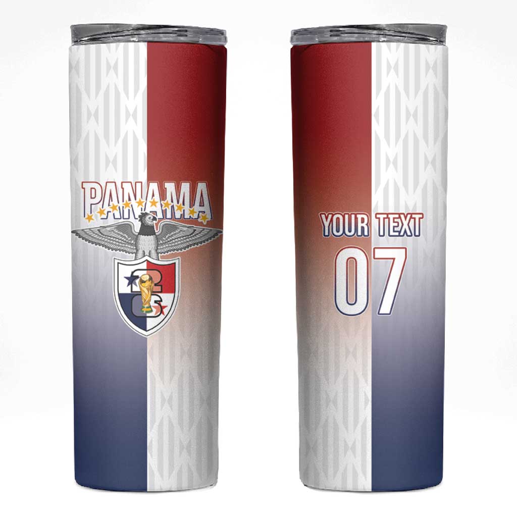Afro-Panama Football Los Canaleros 2026 Custom Skinny Tumbler Rising Glory - African Pride