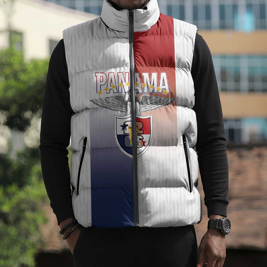 Afro-Panama Football Los Canaleros 2026 Custom Sleeveless Puffer Jacket Rising Glory - African Pride
