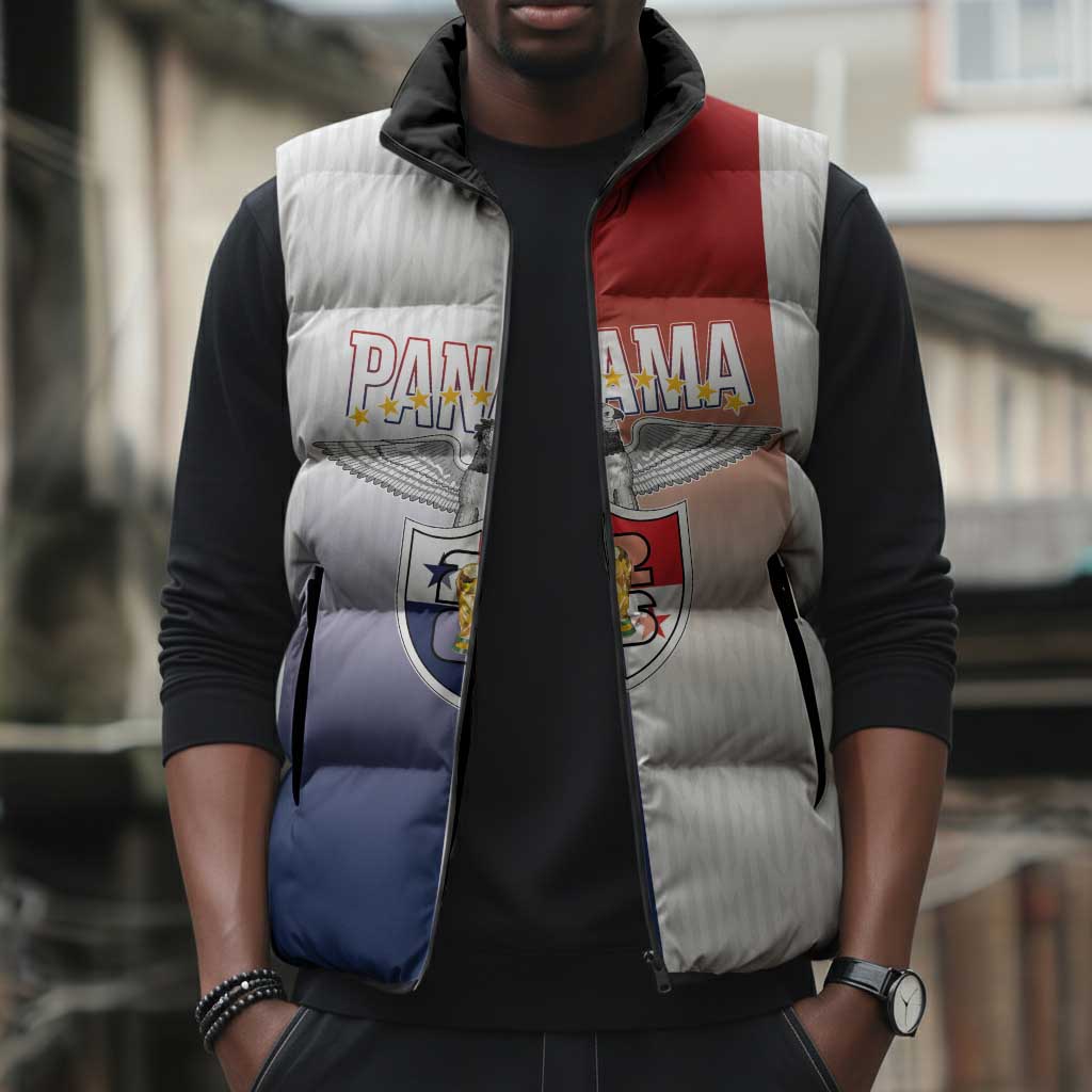 Afro-Panama Football Los Canaleros 2026 Custom Sleeveless Puffer Jacket Rising Glory - African Pride