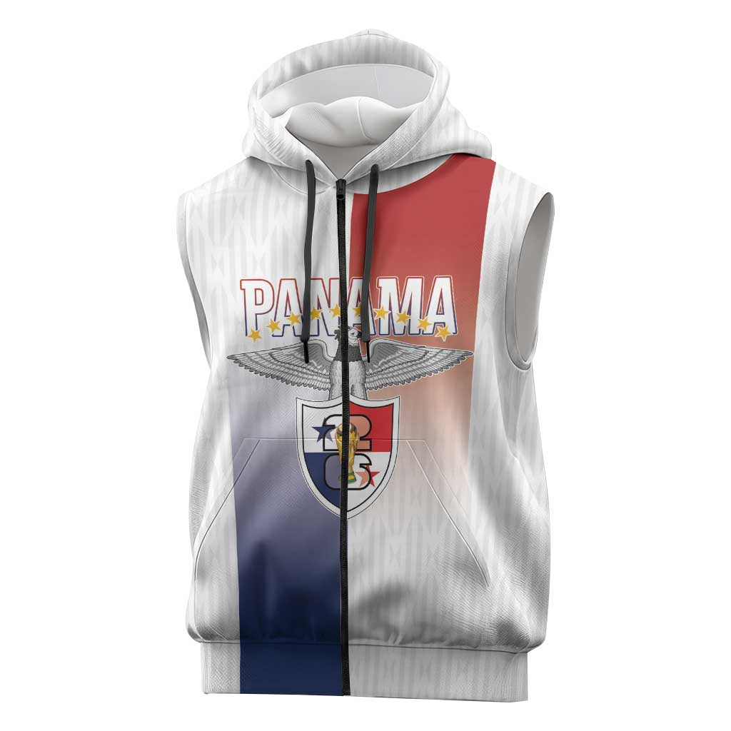 Afro-Panama Football Los Canaleros 2026 Custom Sleeveless Zip Hoodie Rising Glory - African Pride