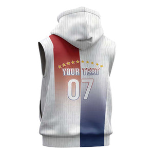 Afro-Panama Football Los Canaleros 2026 Custom Sleeveless Zip Hoodie Rising Glory - African Pride