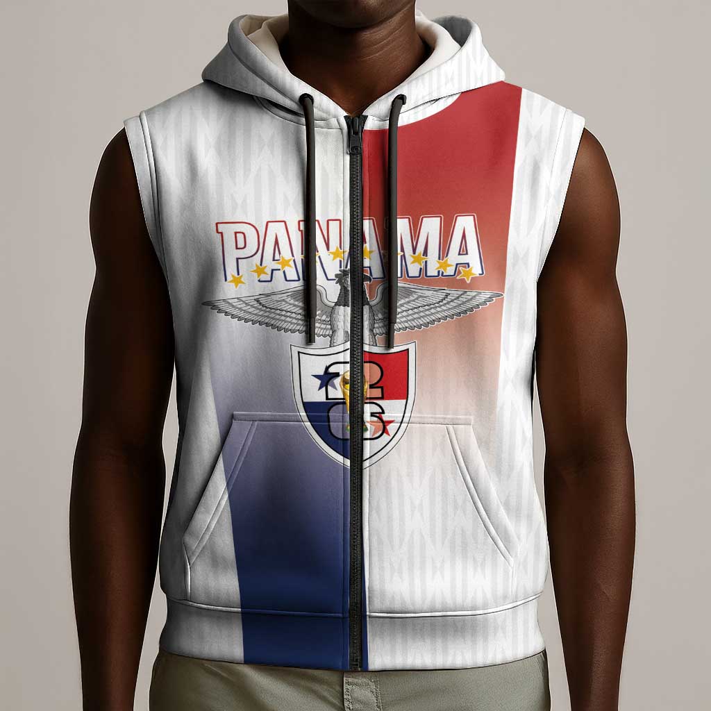 Afro-Panama Football Los Canaleros 2026 Custom Sleeveless Zip Hoodie Rising Glory - African Pride