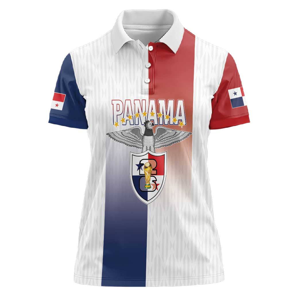 Afro-Panama Football Los Canaleros 2026 Custom Women Polo Shirt Rising Glory - African Pride