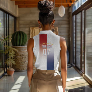 Afro-Panama Football Los Canaleros 2026 Custom Women Sleeveless Polo Shirt Rising Glory - African Pride