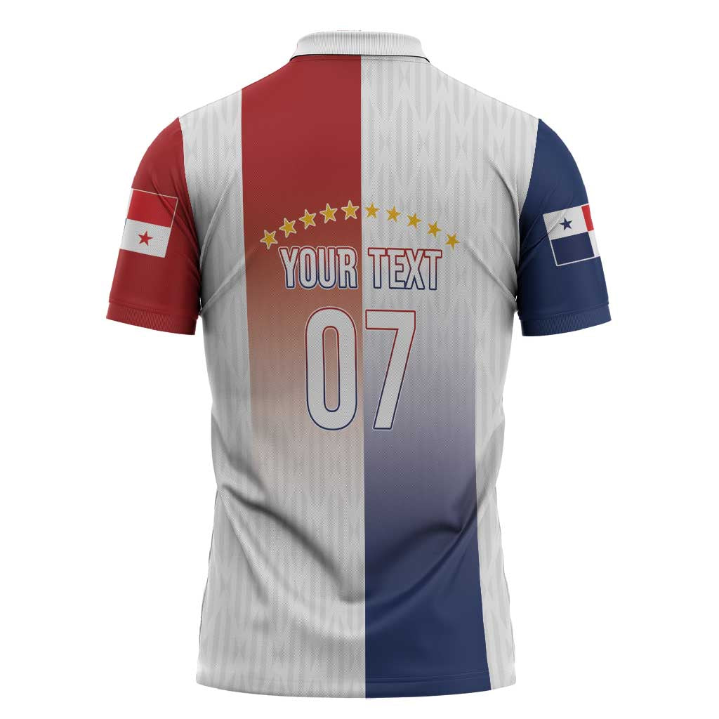 Afro-Panama Football Los Canaleros 2026 Custom Zipper Polo Shirt Rising Glory - African Pride