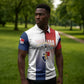 Afro-Panama Football Los Canaleros 2026 Custom Zipper Polo Shirt Rising Glory - African Pride