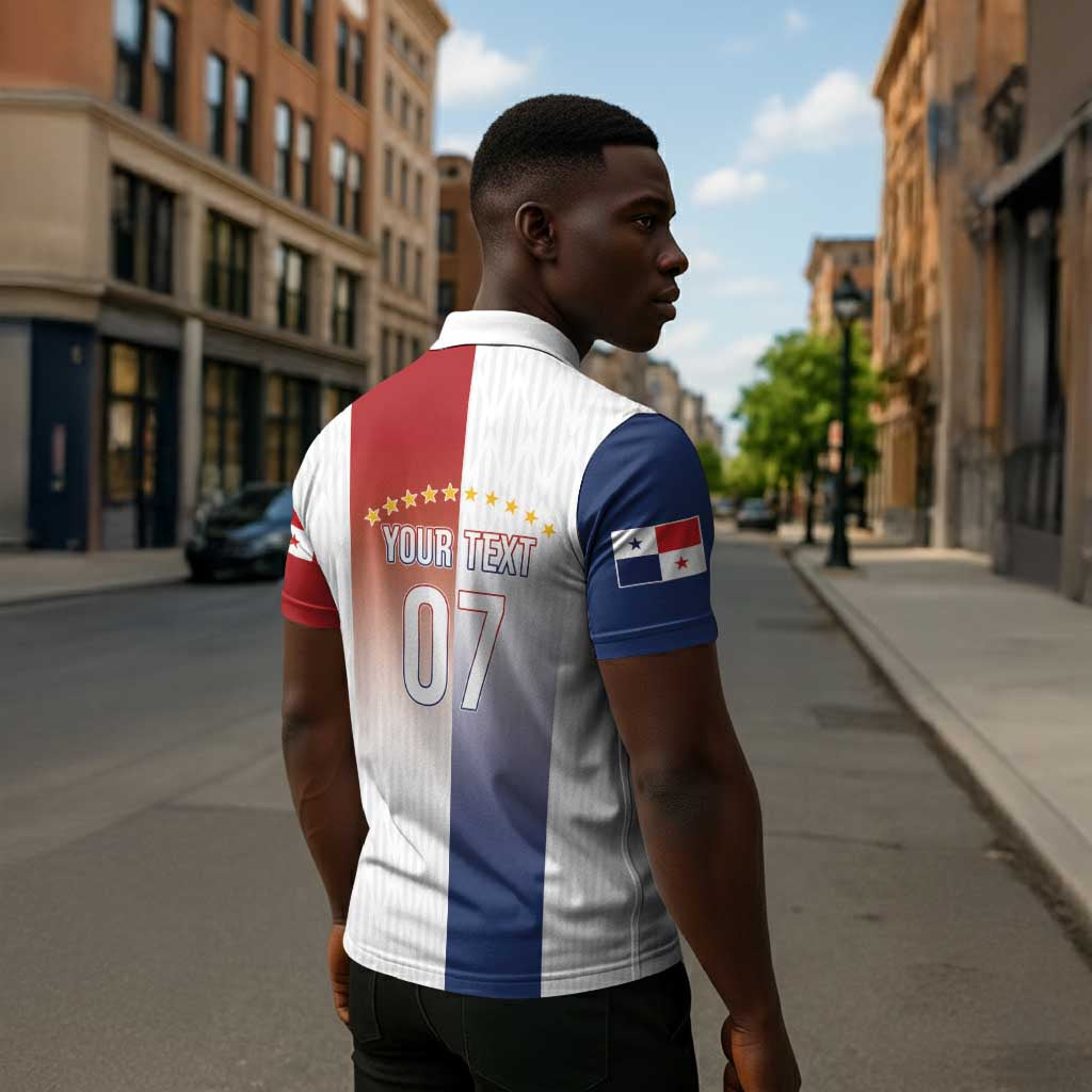 Afro-Panama Football Los Canaleros 2026 Custom Zipper Polo Shirt Rising Glory - African Pride