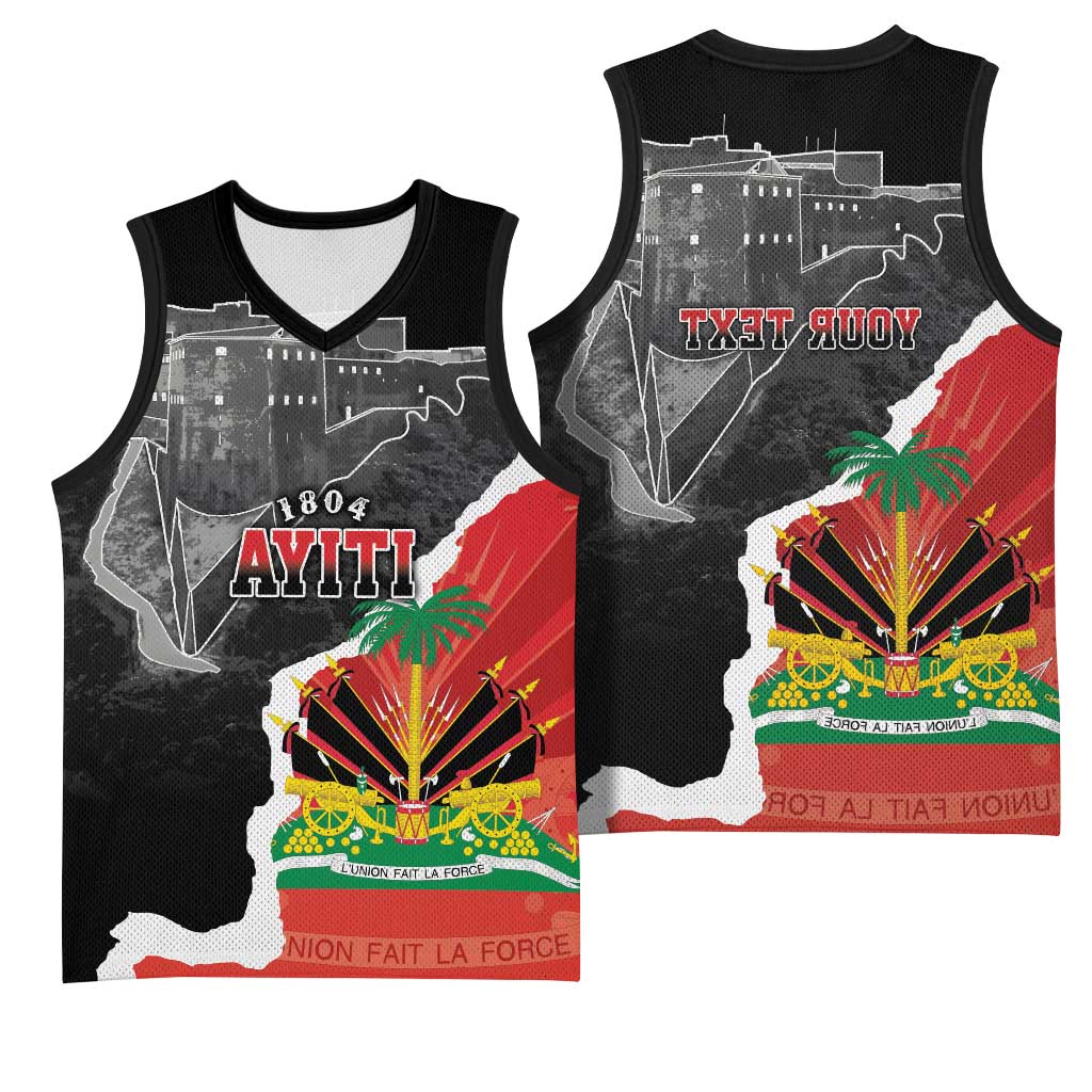 Personalized Haiti First Black Republic 1804 Basketball Jersey Ayiti Citadel Laferriere - African Pride