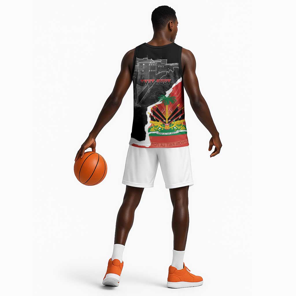 Personalized Haiti First Black Republic 1804 Basketball Jersey Ayiti Citadel Laferriere - African Pride