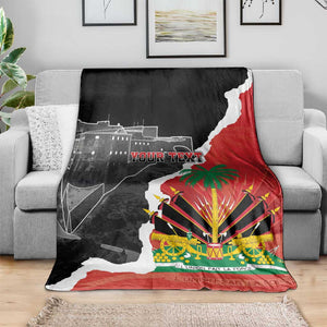 Personalized Haiti First Black Republic 1804 Blanket Ayiti Citadel Laferriere