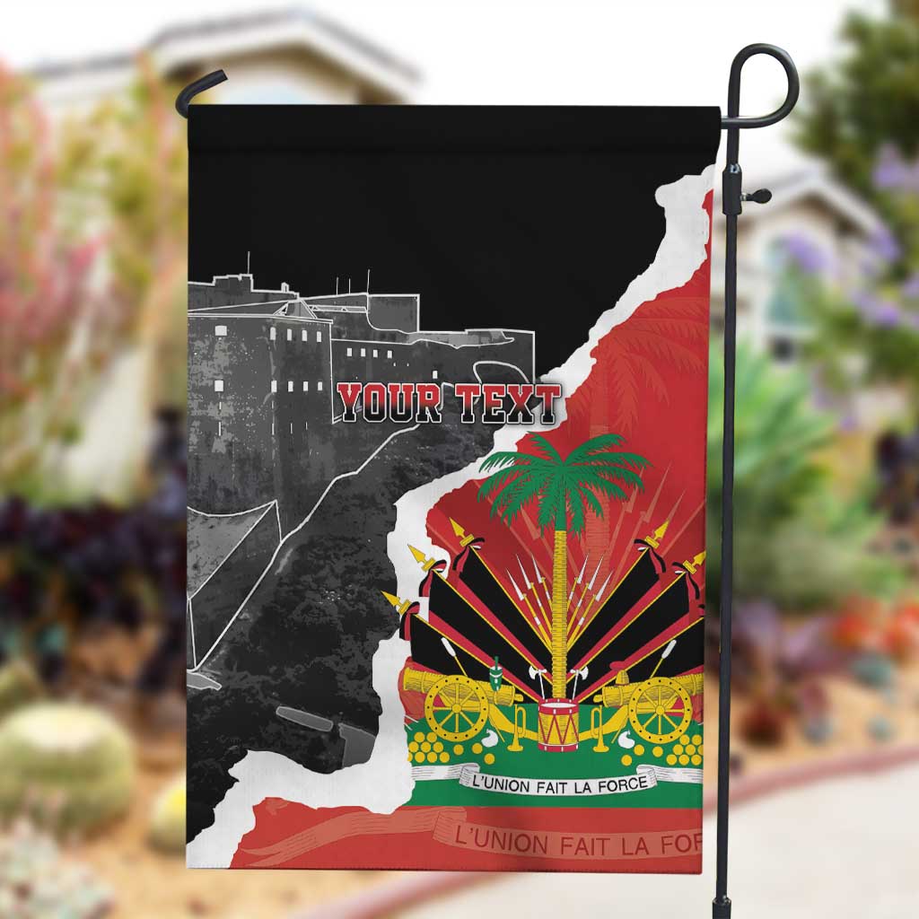 Personalized Haiti First Black Republic 1804 Garden Flag Ayiti Citadel Laferriere