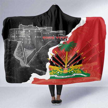 Personalized Haiti First Black Republic 1804 Hooded Blanket Ayiti Citadel Laferriere