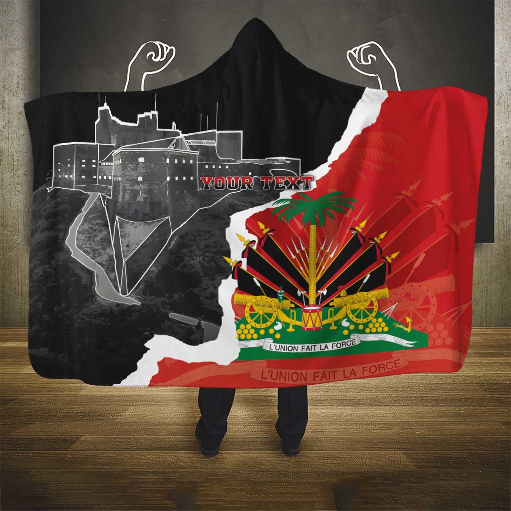 Personalized Haiti First Black Republic 1804 Hooded Blanket Ayiti Citadel Laferriere