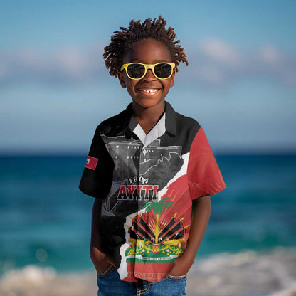 Personalized Haiti First Black Republic 1804 Kid Hawaiian Shirt Ayiti Citadel Laferriere
