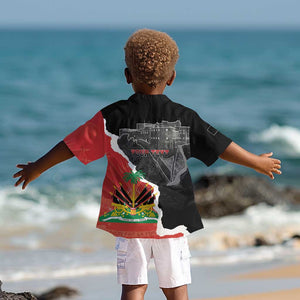 Personalized Haiti First Black Republic 1804 Kid Hawaiian Shirt Ayiti Citadel Laferriere