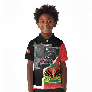 Personalized Haiti First Black Republic 1804 Kid Polo Shirt Ayiti Citadel Laferriere