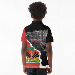 Personalized Haiti First Black Republic 1804 Kid Polo Shirt Ayiti Citadel Laferriere