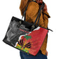 Personalized Haiti First Black Republic 1804 Leather Tote Bag Ayiti Citadel Laferriere