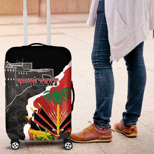 Personalized Haiti First Black Republic 1804 Luggage Cover Ayiti Citadel Laferriere