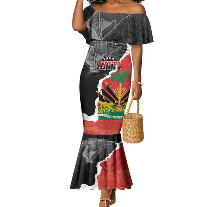 Personalized Haiti First Black Republic 1804 Mermaid Dress Ayiti Citadel Laferriere