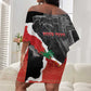 Personalized Haiti First Black Republic 1804 Off Shoulder Short Dress Ayiti Citadel Laferriere