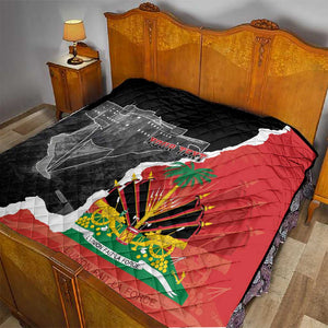 Personalized Haiti First Black Republic 1804 Quilt Ayiti Citadel Laferriere