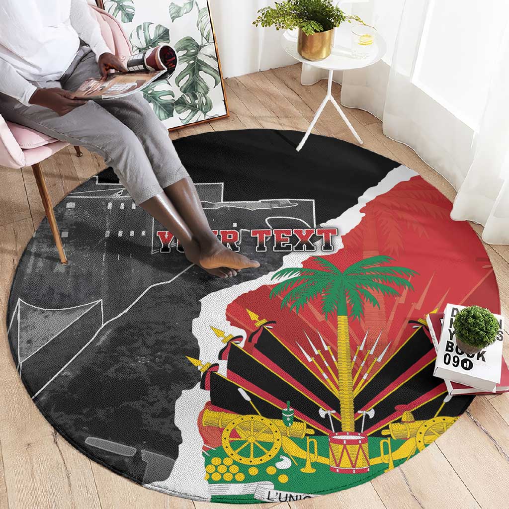 Personalized Haiti First Black Republic 1804 Round Carpet Ayiti Citadel Laferriere