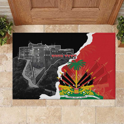 Personalized Haiti First Black Republic 1804 Rubber Doormat Ayiti Citadel Laferriere
