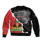 Personalized Haiti First Black Republic 1804 Sleeve Zip Bomber Jacket Ayiti Citadel Laferriere