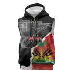 Personalized Haiti First Black Republic 1804 Sleeveless Zip Hoodie Ayiti Citadel Laferriere - African Pride