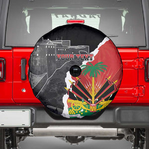 Personalized Haiti First Black Republic 1804 Spare Tire Cover Ayiti Citadel Laferriere