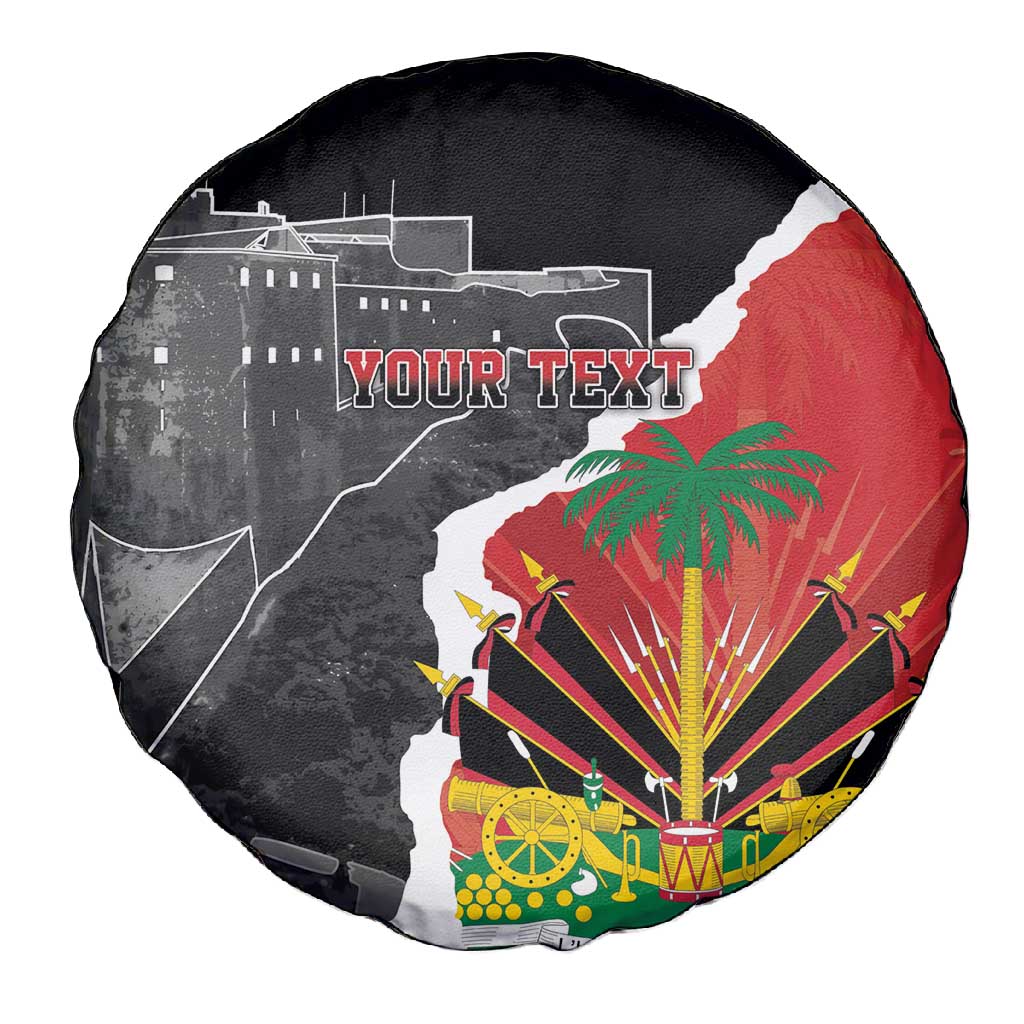 Personalized Haiti First Black Republic 1804 Spare Tire Cover Ayiti Citadel Laferriere