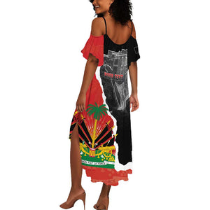 Personalized Haiti First Black Republic 1804 Summer Maxi Dress Ayiti Citadel Laferriere