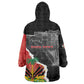 Personalized Haiti First Black Republic 1804 Wearable Blanket Hoodie Ayiti Citadel Laferriere