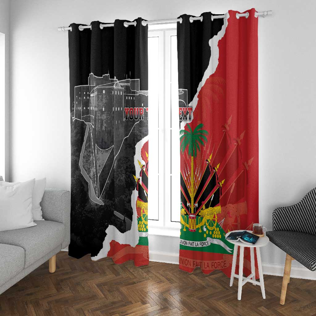 Personalized Haiti First Black Republic 1804 Window Curtain Ayiti Citadel Laferriere