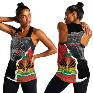 Personalized Haiti First Black Republic 1804 Women Racerback Tank Ayiti Citadel Laferriere