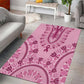 Afro Breast Cancer Awareness Dashiki Area Rug Glamorous Pink - African Pride