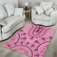 Afro Breast Cancer Awareness Dashiki Area Rug Glamorous Pink - African Pride