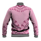 Afro Breast Cancer Awareness Dashiki Baseball Jacket Glamorous Pink - African Pride