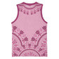 Afro Breast Cancer Awareness Dashiki Basketball Jersey Glamorous Pink - African Pride