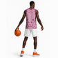 Afro Breast Cancer Awareness Dashiki Basketball Jersey Glamorous Pink - African Pride