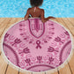 Afro Breast Cancer Awareness Dashiki Beach Blanket Glamorous Pink - African Pride