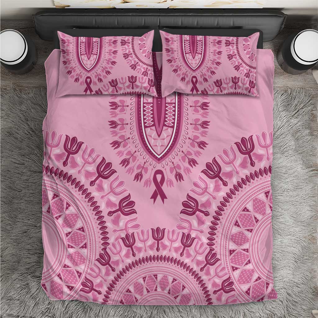 Afro Breast Cancer Awareness Dashiki Bedding Set Glamorous Pink - African Pride