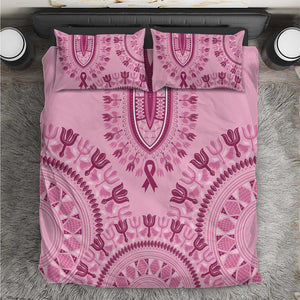 Afro Breast Cancer Awareness Dashiki Bedding Set Glamorous Pink - African Pride