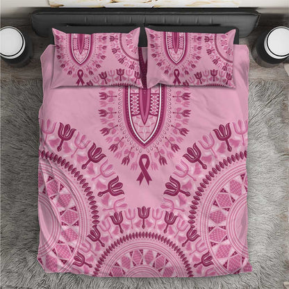 Afro Breast Cancer Awareness Dashiki Bedding Set Glamorous Pink - African Pride