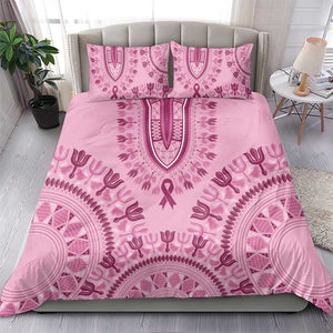 Afro Breast Cancer Awareness Dashiki Bedding Set Glamorous Pink - African Pride