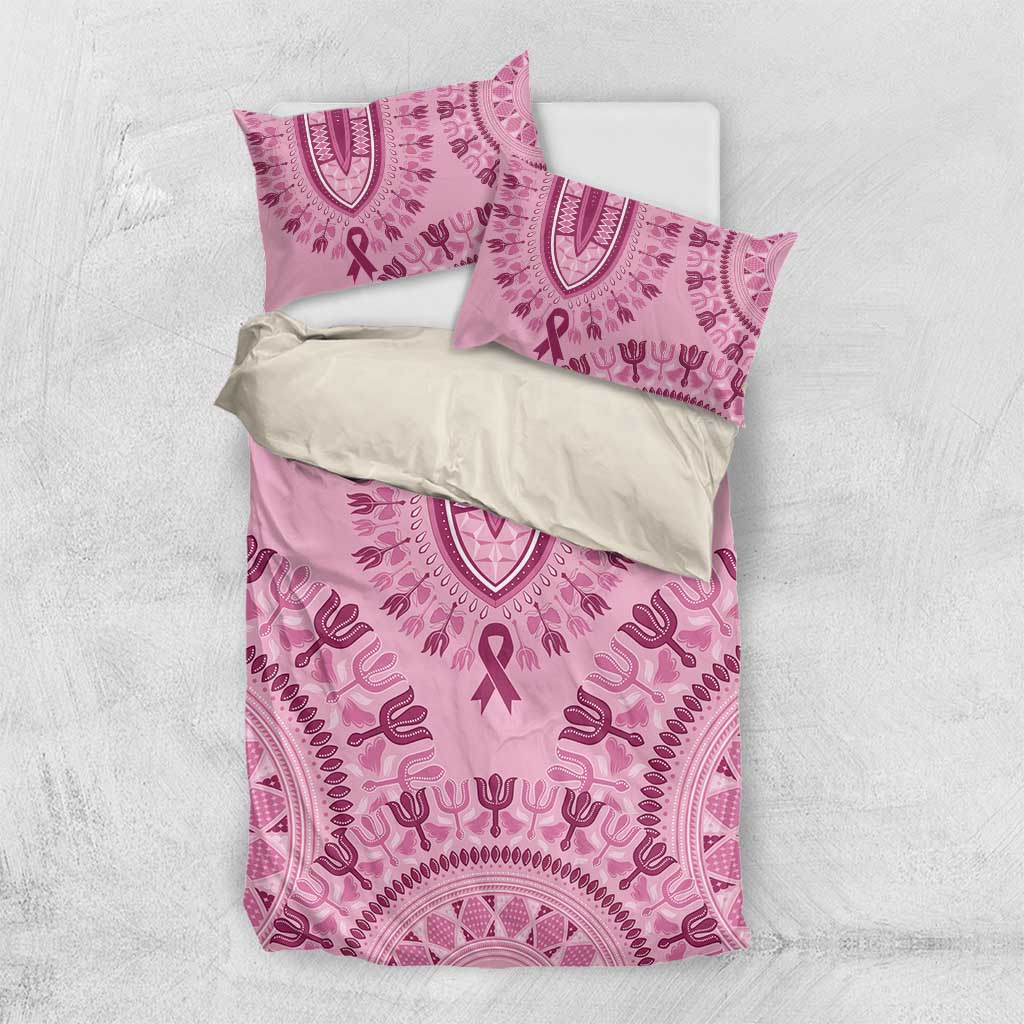 Afro Breast Cancer Awareness Dashiki Bedding Set Glamorous Pink - African Pride