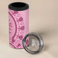 Afro Breast Cancer Awareness Dashiki 4 in 1 Can Cooler Tumbler Glamorous Pink - African Pride