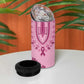 Afro Breast Cancer Awareness Dashiki 4 in 1 Can Cooler Tumbler Glamorous Pink - African Pride
