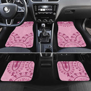 Afro Breast Cancer Awareness Dashiki Car Mats Glamorous Pink - African Pride